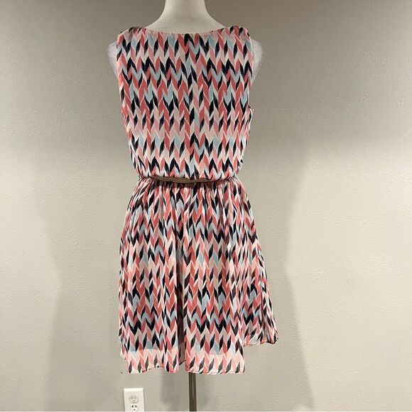 Iz Byer Pink and Black Chevron Mini Dress - Picture 8 of 15
